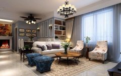 重庆室内设计师分享客厅后壁的配色效果