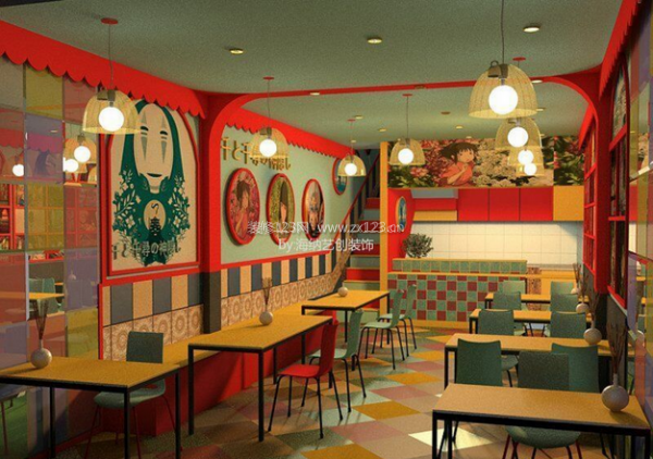 特色面馆装修效果图