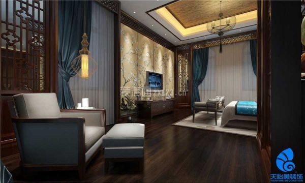 重庆东海岸300中式风格别墅装修