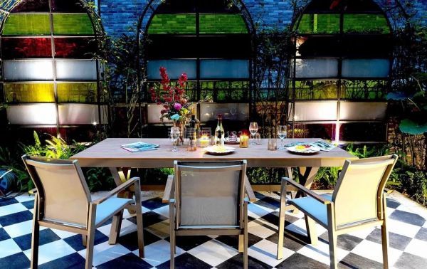 美式混搭露天花园装修效果图