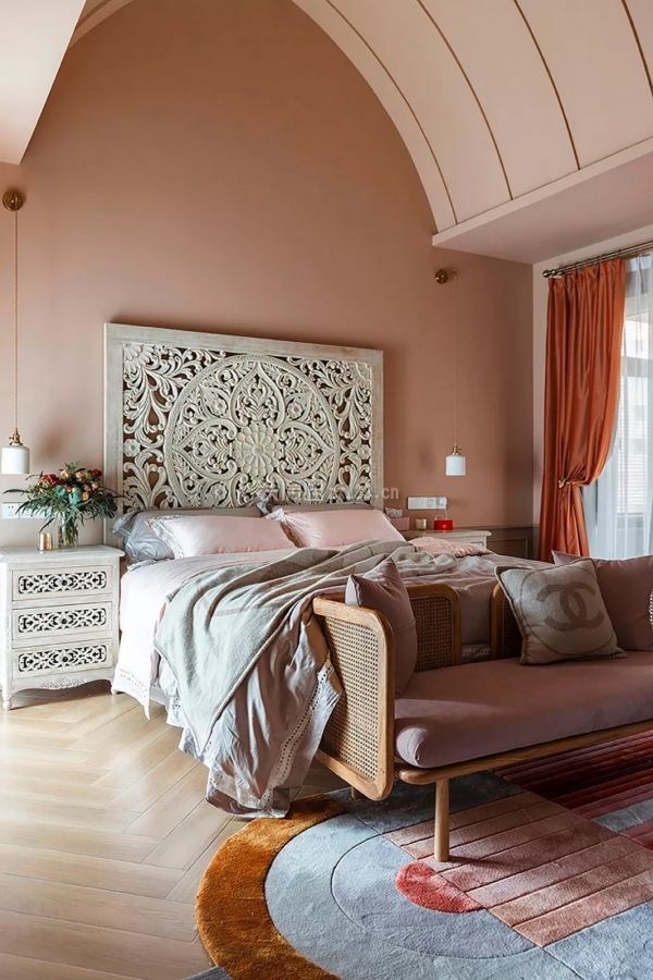 美式混搭主卧装修效果图