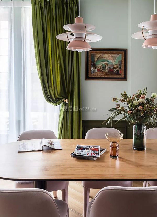 美式混搭餐厅装修效果图