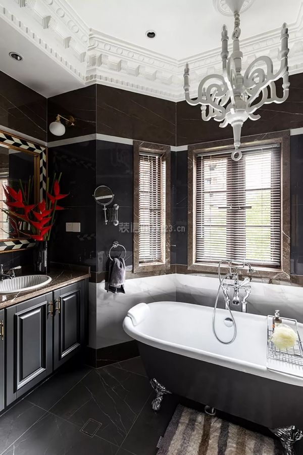 美式混搭卫生间装修效果图