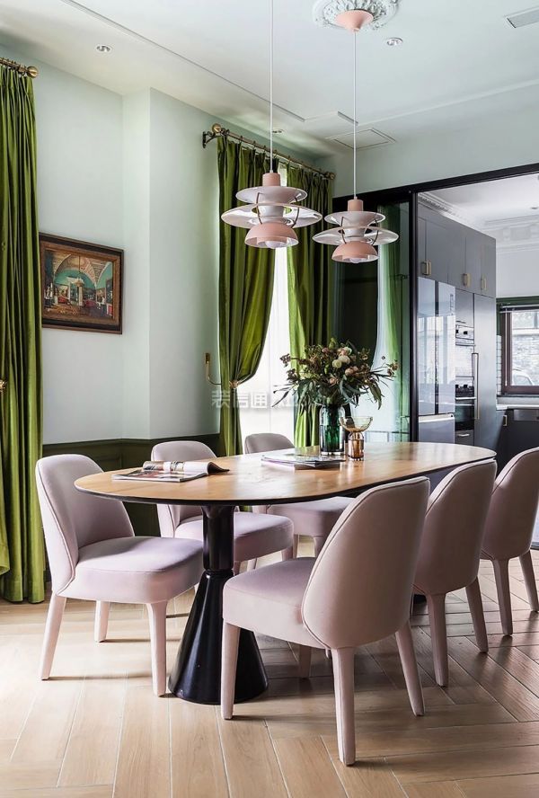 美式混搭餐厅装修效果图