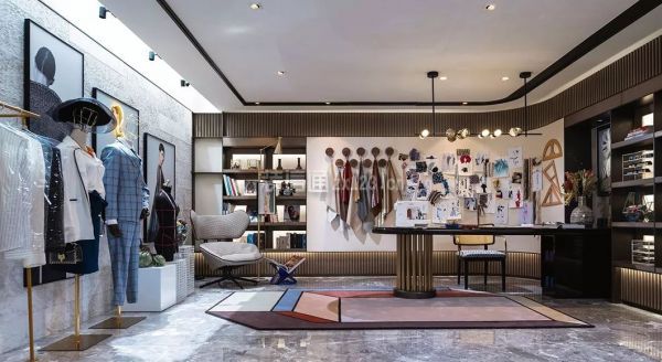 中式别墅室内装修工作室效果图