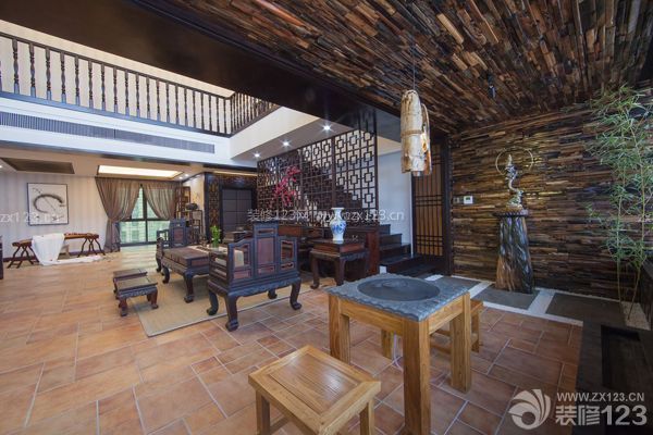 中式别墅装修风格装饰材料的选择