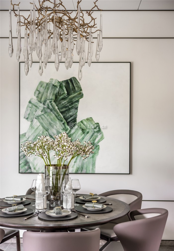 新中式别墅设计餐厅装修效果图